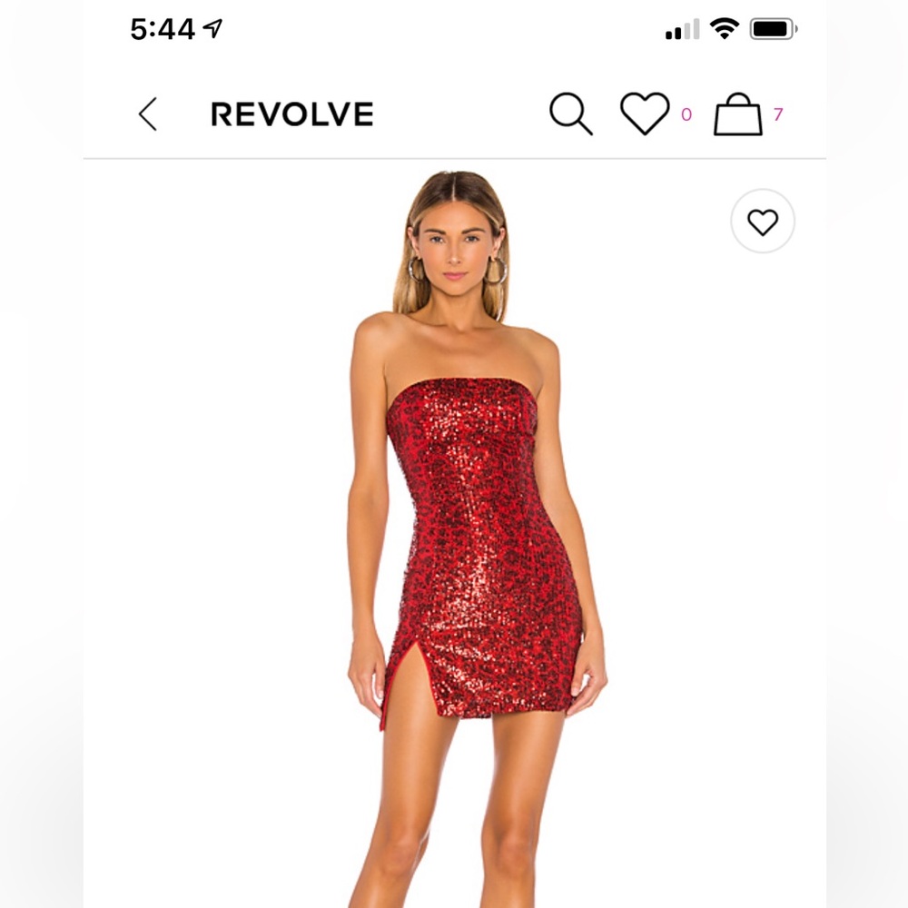 superdown -irene strapless mini dress